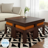 The Attic Kingston Solid Wood Coffee Tables Set Honey